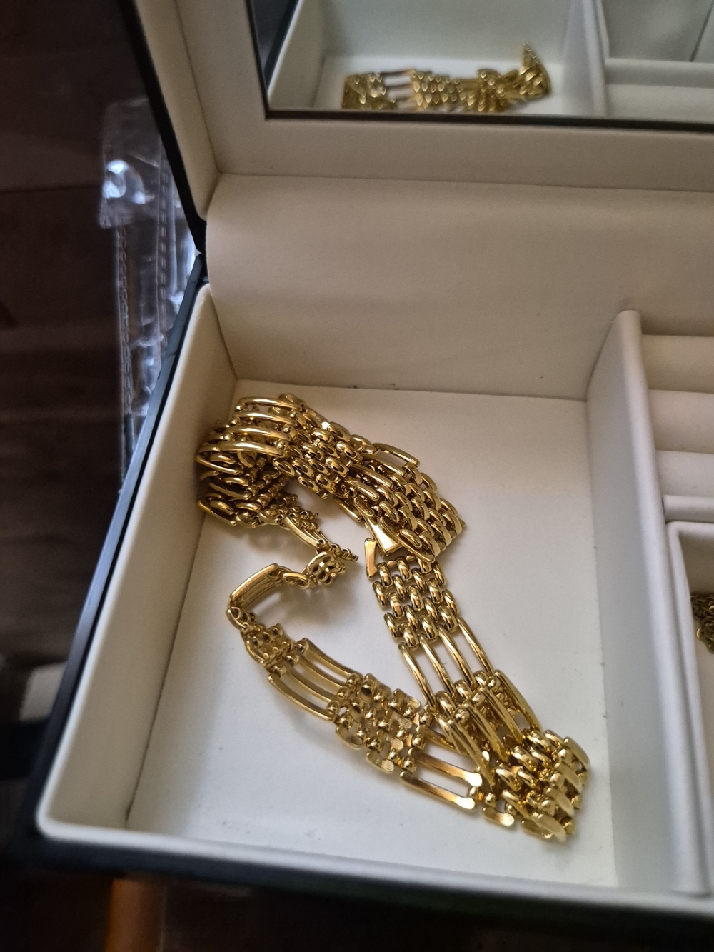 Napier Gold Multi-Link Statement Necklace
